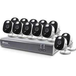 Swann home security system with 12 cameras